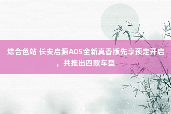 综合色站 长安启源A05全新真香版先享预定开启，共推出四款车型
