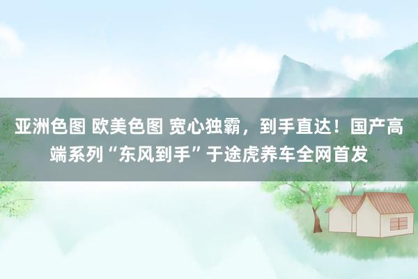 亚洲色图 欧美色图 宽心独霸，到手直达！国产高端系列“东风到手”于途虎养车全网首发