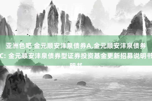 亚洲色吧 金元顺安沣泉债券A,金元顺安沣泉债券C: 金元顺安沣泉债券型证券投资基金更新招募说明书