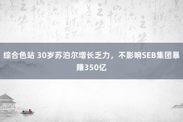 综合色站 30岁苏泊尔增长乏力，不影响SEB集团暴赚350亿