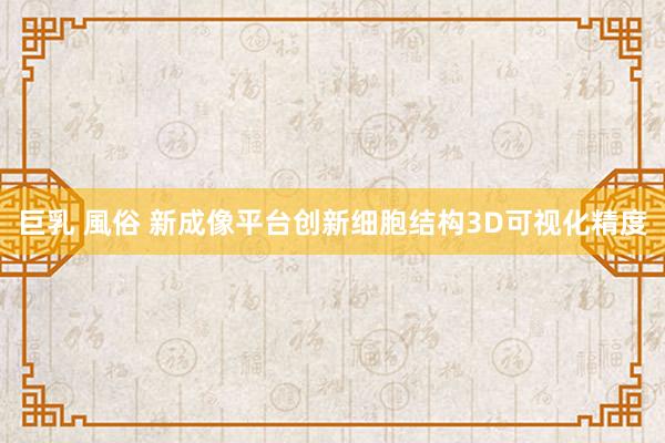 巨乳 風俗 新成像平台创新细胞结构3D可视化精度