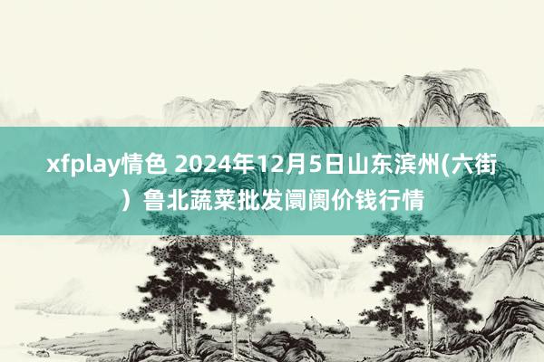 xfplay情色 2024年12月5日山东滨州(六街)鲁北蔬菜批发阛阓价钱行情