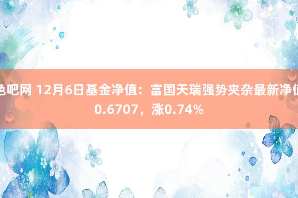 色吧网 12月6日基金净值：富国天瑞强势夹杂最新净值0.6707，涨0.74%