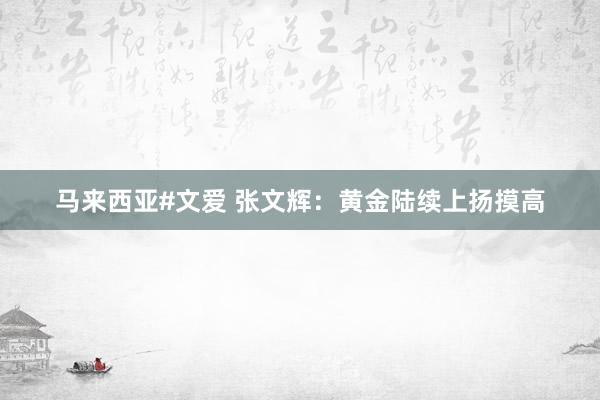 马来西亚#文爱 张文辉：黄金陆续上扬摸高