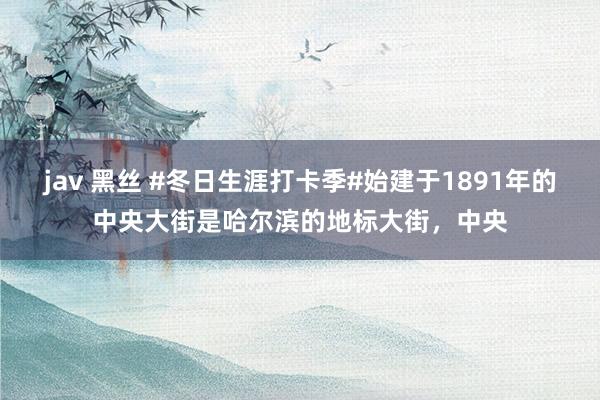 jav 黑丝 #冬日生涯打卡季#始建于1891年的中央大街是哈尔滨的地标大街，中央