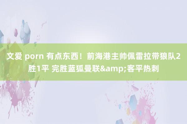 文爱 porn 有点东西！前海港主帅佩雷拉带狼队2胜1平 完胜蓝狐曼联&客平热刺