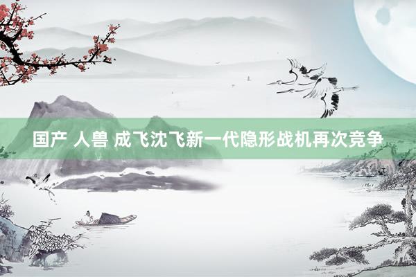 国产 人兽 成飞沈飞新一代隐形战机再次竞争