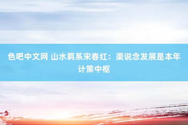 色吧中文网 山水羁系宋春红：渠说念发展是本年计策中枢