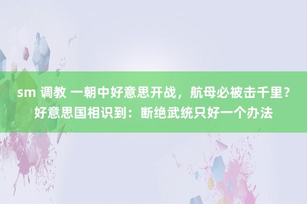 sm 调教 一朝中好意思开战，航母必被击千里？好意思国相识到：断绝武统只好一个办法