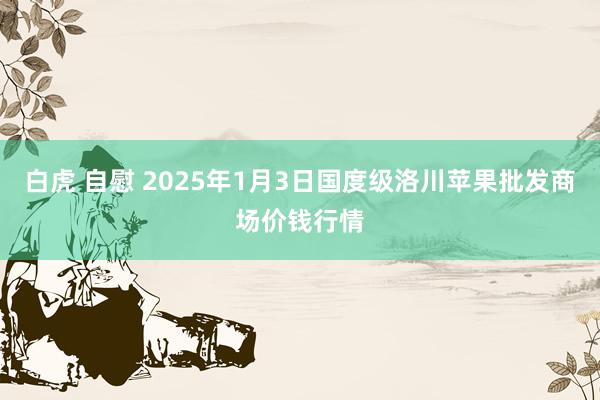 白虎 自慰 2025年1月3日国度级洛川苹果批发商场价钱行情