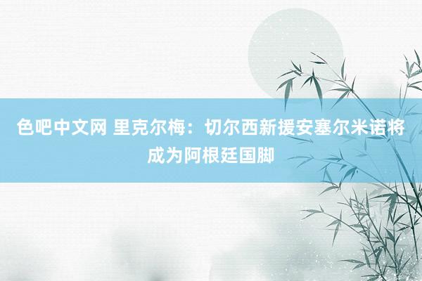 色吧中文网 里克尔梅：切尔西新援安塞尔米诺将成为阿根廷国脚