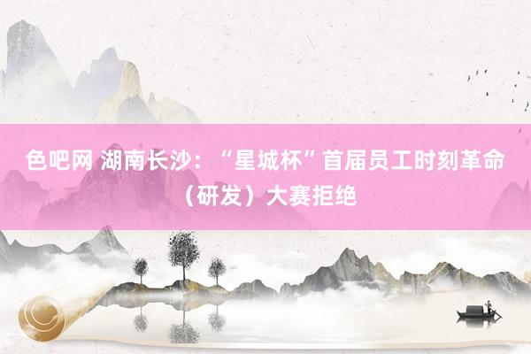 色吧网 湖南长沙：“星城杯”首届员工时刻革命（研发）大赛拒绝