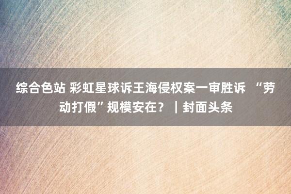 综合色站 彩虹星球诉王海侵权案一审胜诉  “劳动打假”规模安在？｜封面头条