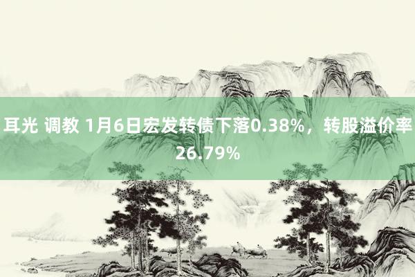 耳光 调教 1月6日宏发转债下落0.38%，转股溢价率26.79%