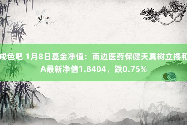 戒色吧 1月8日基金净值：南边医药保健天真树立搀和A最新净值1.8404，跌0.75%
