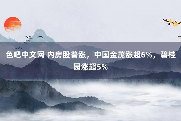 色吧中文网 内房股普涨，中国金茂涨超6%，碧桂园涨超5%