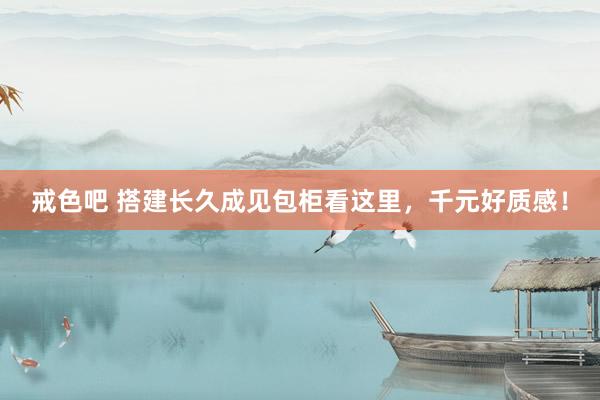 戒色吧 搭建长久成见包柜看这里，千元好质感！