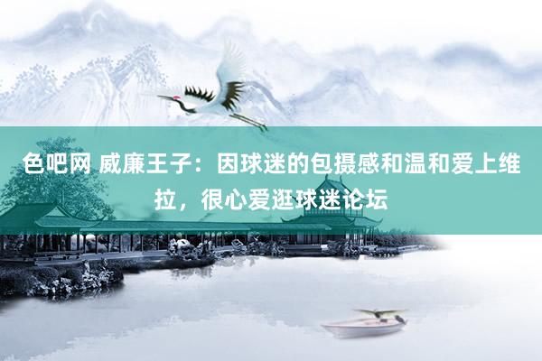 色吧网 威廉王子：因球迷的包摄感和温和爱上维拉，很心爱逛球迷论坛