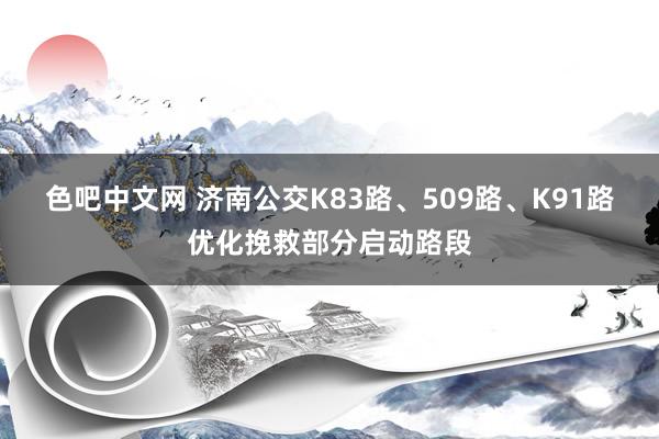 色吧中文网 济南公交K83路、509路、K91路优化挽救部分启动路段