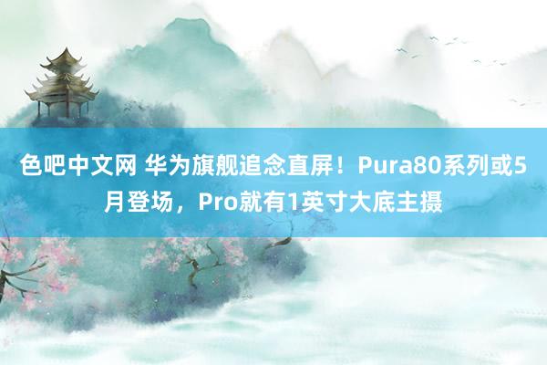色吧中文网 华为旗舰追念直屏！Pura80系列或5月登场，Pro就有1英寸大底主摄