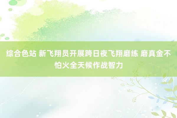 综合色站 新飞翔员开展跨日夜飞翔磨练 磨真金不怕火全天候作战智力