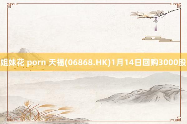 姐妹花 porn 天福(06868.HK)1月14日回购3000股