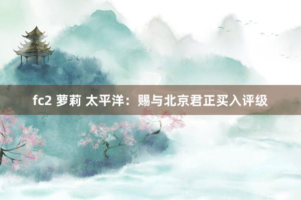 fc2 萝莉 太平洋：赐与北京君正买入评级