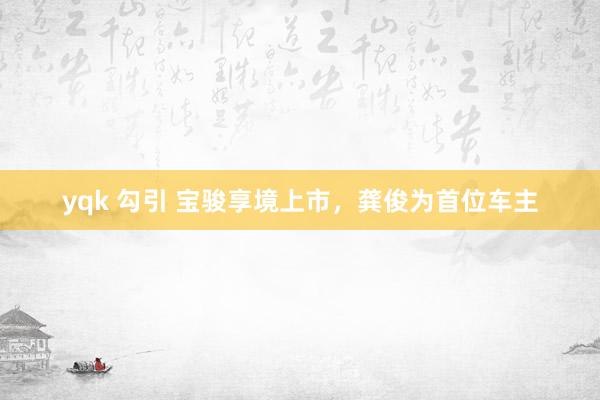 yqk 勾引 宝骏享境上市，龚俊为首位车主